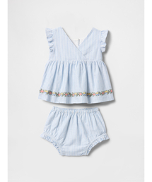 GAP（ギャップ）の「ラッフルフリル バブル ショートパンツ コーデセット (ベビー)（セットアップ・キッズ）」