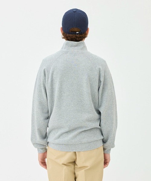 Penguin by Munsingwear（ペンギン バイ マンシングウェア）の「Hhalf Zip Hand print Sweat-shirt（スウェット・メンズ・ネイビー/エメラルド/グレー・L/M/XL）」の7枚目の写真