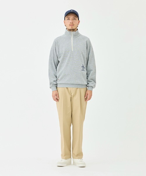 Penguin by Munsingwear（ペンギン バイ マンシングウェア）の「Hhalf Zip Hand print Sweat-shirt（スウェット・メンズ・ネイビー/エメラルド/グレー・L/M/XL）」の8枚目の写真