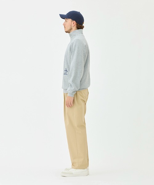 Penguin by Munsingwear（ペンギン バイ マンシングウェア）の「Hhalf Zip Hand print Sweat-shirt（スウェット・メンズ・ネイビー/エメラルド/グレー・L/M/XL）」の9枚目の写真