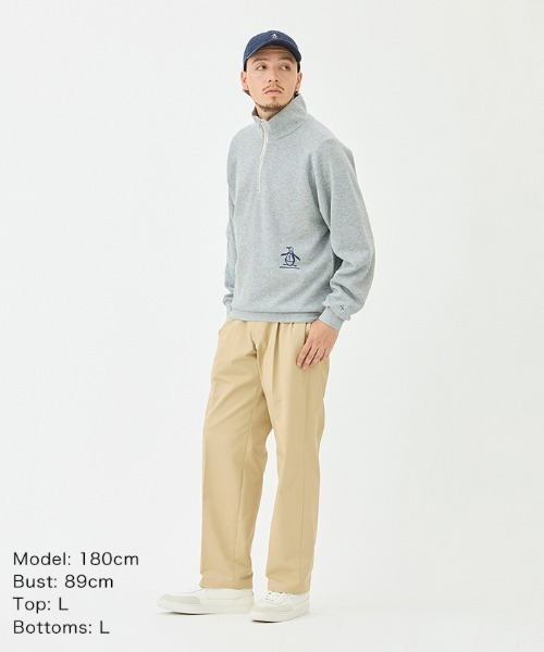 Penguin by Munsingwear（ペンギン バイ マンシングウェア）の「Hhalf Zip Hand print Sweat-shirt（スウェット・メンズ・ネイビー/エメラルド/グレー・L/M/XL）」の13枚目の写真
