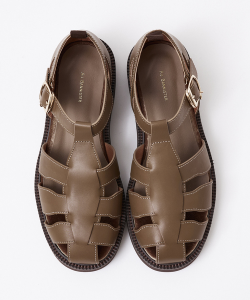 Au BANNISTER（オゥバニスター）の「チャームベルトグルカサンダル（サンダル・レディース・グレイッシュベージュ/ブラック/シルバー・37/36/35/39/38）」の7枚目の写真