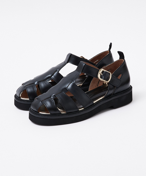 Au BANNISTER（オゥバニスター）の「チャームベルトグルカサンダル（サンダル・レディース・グレイッシュベージュ/ブラック/シルバー・37/36/35/39/38）」の17枚目の写真