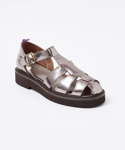 Au BANNISTER（オゥバニスター）の「チャームベルトグルカサンダル（サンダル・レディース・グレイッシュベージュ/ブラック/シルバー・37/36/35/39/38）」の19枚目の写真