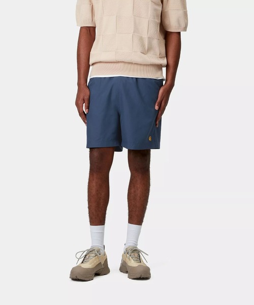 Carhartt（カーハート）の「【Carhartt WIP】CHASE SWIM TRUNKS チェイススイムトランク（その他パンツ・メンズ・オレンジ/ブラック/ブルー・LARGE/MEDIUM/X-LARGE）」の8枚目の写真