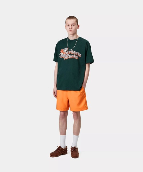 Carhartt（カーハート）の「【Carhartt WIP】CHASE SWIM TRUNKS チェイススイムトランク（その他パンツ・メンズ・オレンジ/ブラック/ブルー・LARGE/MEDIUM/X-LARGE）」の11枚目の写真