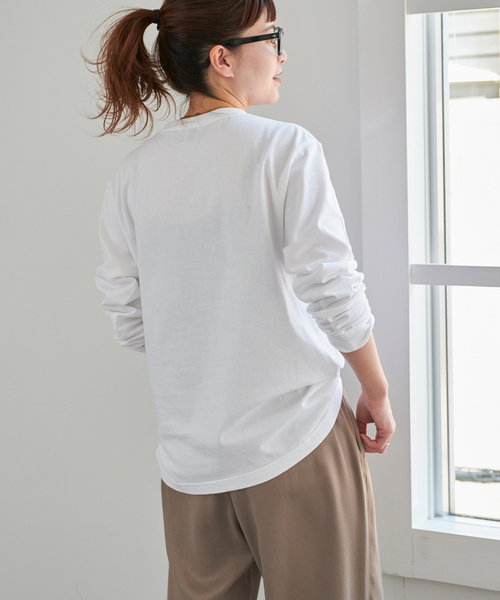 Spick & Span(スピックアンドスパン)の「MUSEE DART ロゴロンT(Tシャツ/カットソー・レディース・ホワイト/チャコールグレー・FREE)」の19枚目の写真