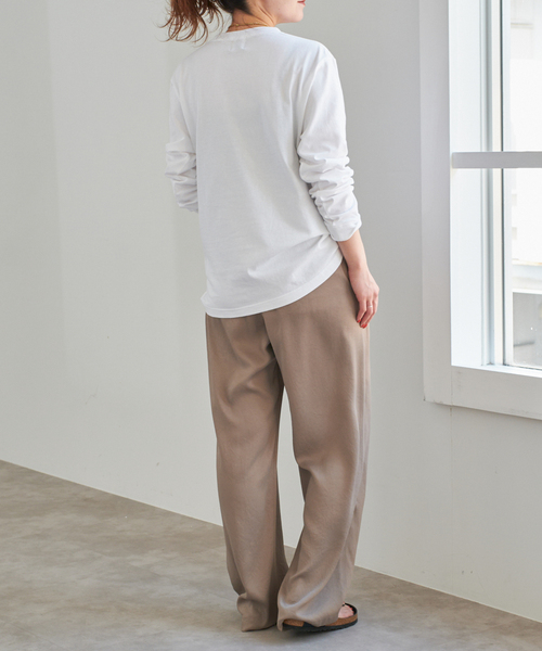 Spick & Span(スピックアンドスパン)の「MUSEE DART ロゴロンT(Tシャツ/カットソー・レディース・ホワイト/チャコールグレー・FREE)」の21枚目の写真