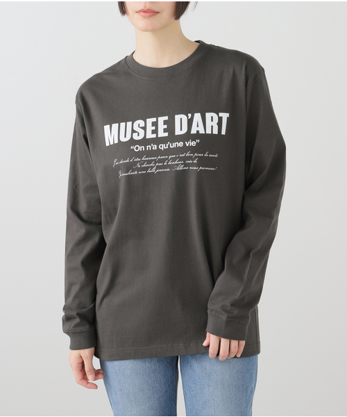 Spick & Span(スピックアンドスパン)の「MUSEE DART ロゴロンT(Tシャツ/カットソー・レディース・ホワイト/チャコールグレー・FREE)」の22枚目の写真