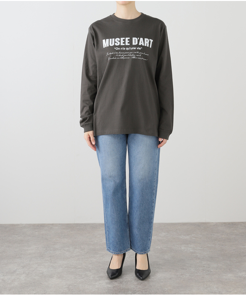 Spick & Span(スピックアンドスパン)の「MUSEE DART ロゴロンT(Tシャツ/カットソー・レディース・ホワイト/チャコールグレー・FREE)」の11枚目の写真