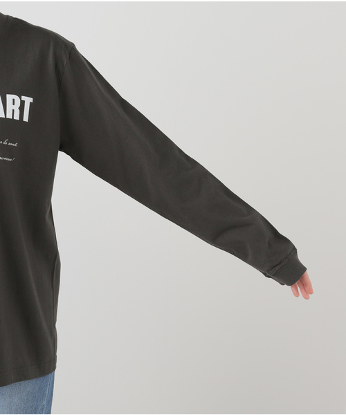 Spick & Span(スピックアンドスパン)の「MUSEE DART ロゴロンT(Tシャツ/カットソー・レディース・ホワイト/チャコールグレー・FREE)」の5枚目の写真