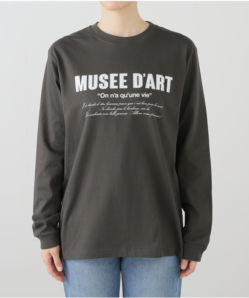 Spick & Span(スピックアンドスパン)の「MUSEE DART ロゴロンT(Tシャツ/カットソー・レディース・ホワイト/チャコールグレー・FREE)」の9枚目の写真