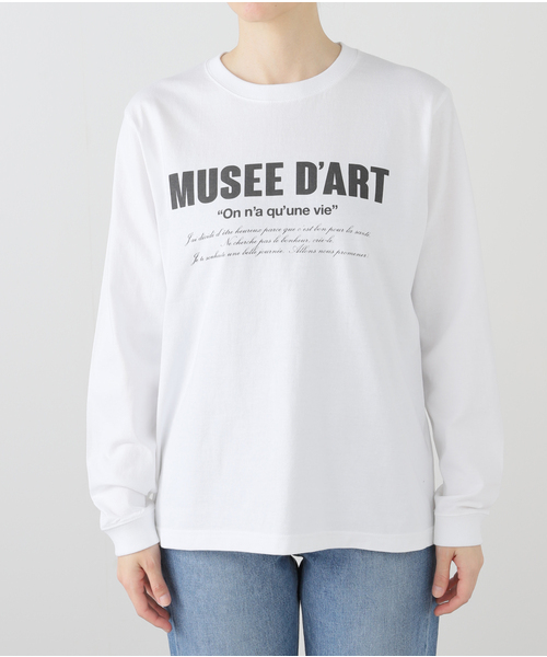 Spick & Span(スピックアンドスパン)の「MUSEE DART ロゴロンT(Tシャツ/カットソー・レディース・ホワイト/チャコールグレー・FREE)」の3枚目の写真