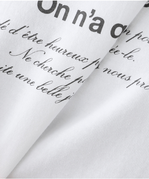 Spick & Span(スピックアンドスパン)の「MUSEE DART ロゴロンT(Tシャツ/カットソー・レディース・ホワイト/チャコールグレー・FREE)」の4枚目の写真