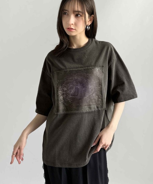 Classical Origin(クラシカルオリジン)の「ピグメント加工ダブルレイヤーデザインプリントTシャツ/Pigment-Dyed Double-Layered Design Print T-Shirt(Tシャツ/カットソー・メンズ・オフホワイト/グレイッシュベージュ/チャコールグレー・MEDIUM/SMALL/LARGE)」の14枚目の写真