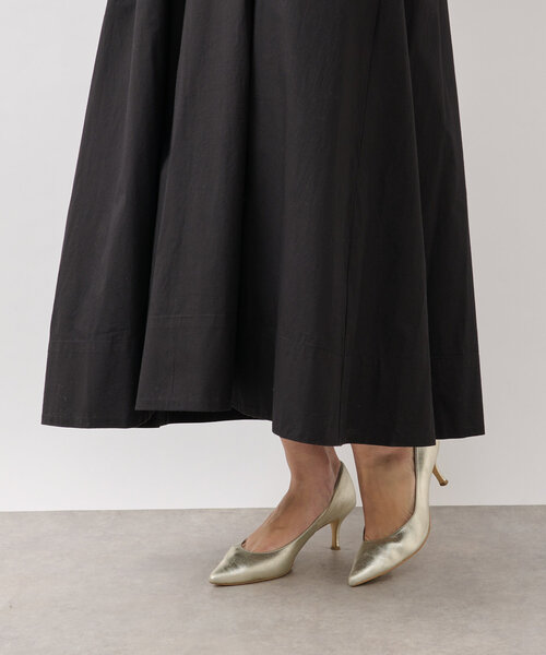 La boutique BonBon（ラブティックボンボン）の「【お上品映え◎】スカラップ刺繍Aラインキャミワンピース（ワンピース・レディース・ホワイト/ブラック・36/38）」の3枚目の写真