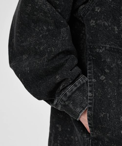 LAD MUSICIAN（ラッドミュージシャン）の「14oz DENIM SMALL FLOWER SHIRT JACKET（デニムジャケット・メンズ・ブラック・42/44/46）」の7枚目の写真