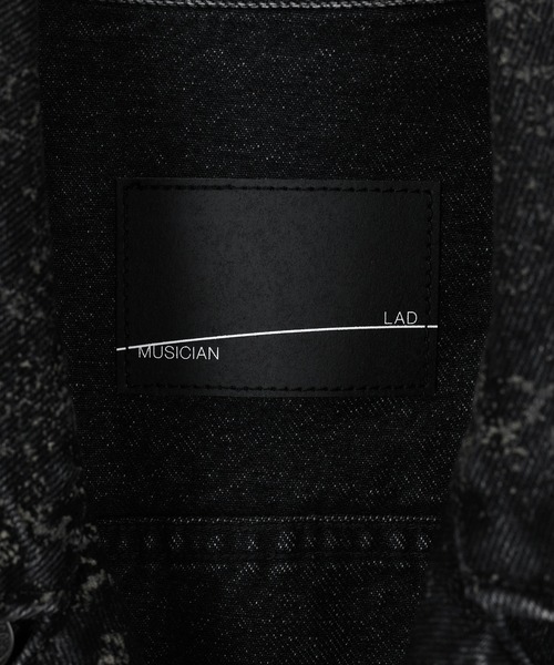 LAD MUSICIAN（ラッドミュージシャン）の「14oz DENIM SMALL FLOWER SHIRT JACKET（デニムジャケット・メンズ・ブラック・42/44/46）」の8枚目の写真