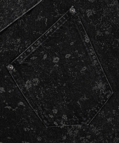 LAD MUSICIAN（ラッドミュージシャン）の「14oz DENIM SMALL FLOWER SHIRT JACKET（デニムジャケット・メンズ・ブラック・42/44/46）」の10枚目の写真