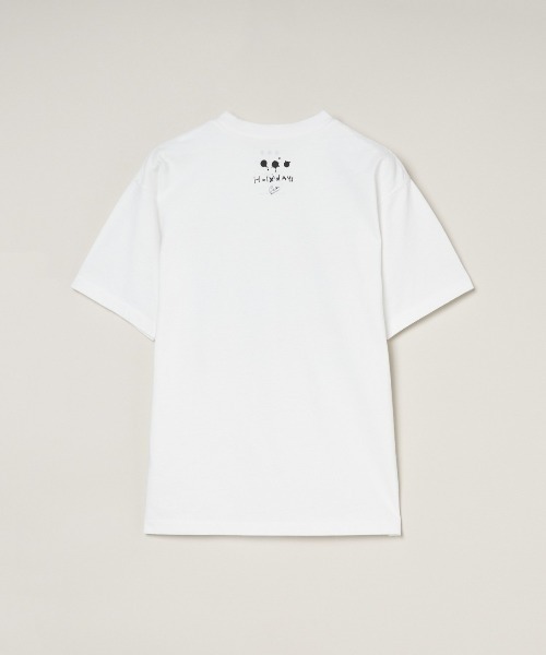 three dots 白　カットソー セール】グラフィック Tシャツ（Tシャツ/カットソー）｜three