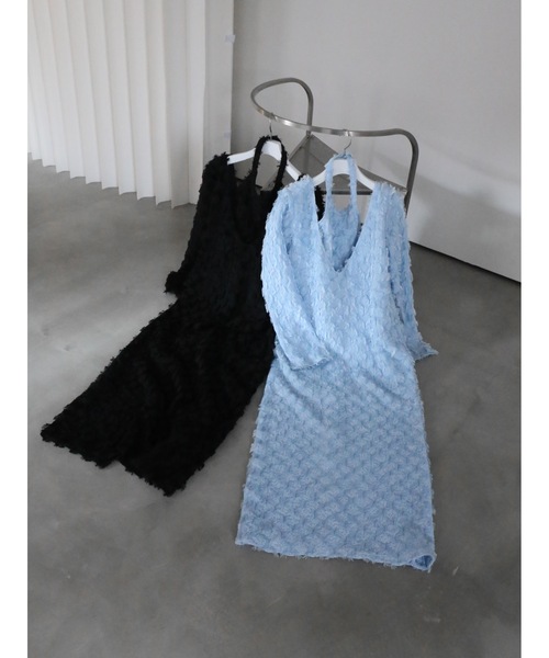 Katrin TOKYO（カトリーントーキョー）の「halter neck jacquard onepiece（ワンピース・レディース・ブラック/ブルー系・FREE/XS）」の13枚目の写真