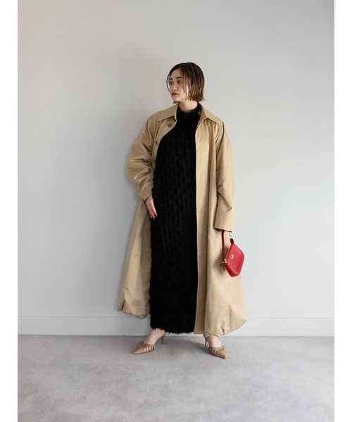 Katrin TOKYO（カトリーントーキョー）の「halter neck jacquard onepiece（ワンピース・レディース・ブラック/ブルー系・FREE/XS）」の3枚目の写真