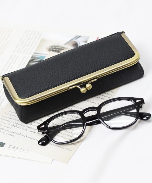 Fun & Daily(ファンアンドデイリー)の「F&D : カウレザーメガネ&小物ケース(メガネ・レディース・ベージュ/ブラック・FREE)」の12枚目の写真