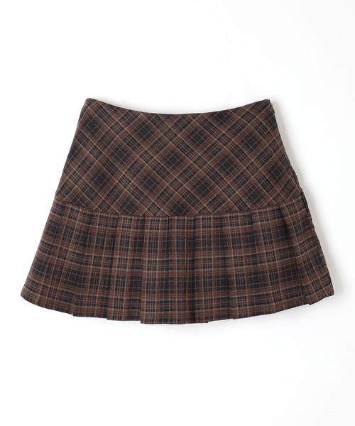 check pleats mini skirt/チェックプリーツミニスカート（スカート