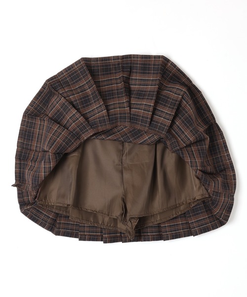 M DOLLY(エムドリー)の「check pleats mini skirt/チェックプリーツミニスカート(スカート・レディース・ブラウン・XS/S/M)」の10枚目の写真