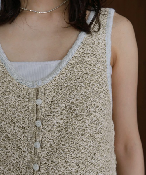 hellam（へラム）の「ミックスニットロングワンピ（ワンピース・レディース・ブラック/グリーン/オレンジ・FREE）」の17枚目の写真