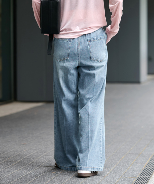 完売JOURNAL STANDARD relume 9oz C/Rデニムイージー 追加4》9oz C/Rデニムイージー（デニムパンツ・ジーンズ