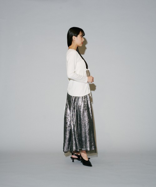 terrace(テラス)の「チュール×箔リバーシブルスカート(スカート・レディース・ブラック系その他/ブラック×シルバー/グレー系その他・MEDIUM)」の19枚目の写真