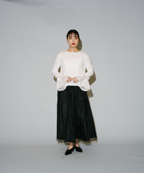 terrace(テラス)の「チュール×箔リバーシブルスカート(スカート・レディース・ブラック系その他/ブラック×シルバー/グレー系その他・MEDIUM)」の18枚目の写真