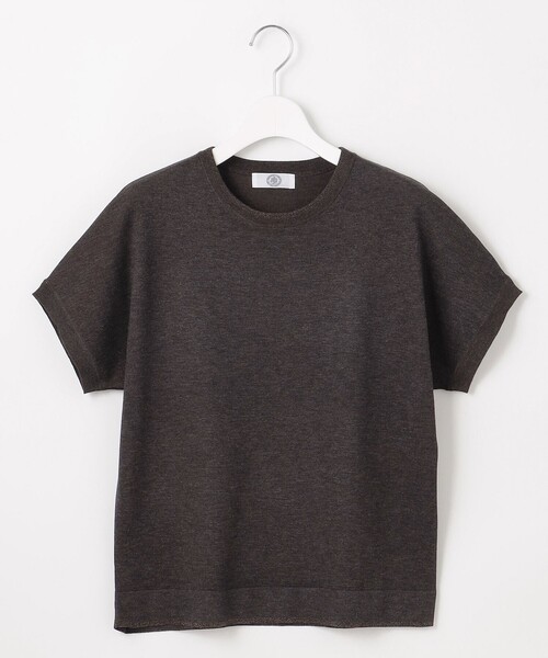 J.PRESS(ジェイプレス)の「【WEB限定カラーあり・洗える】Vis/Peスパーク ラメ ニット(ニット/セーター・レディース・イエロー系/アイボリー系/ダークブラウン系/ブラウン系/ライトグレー系・T13/T15)」の10枚目の写真