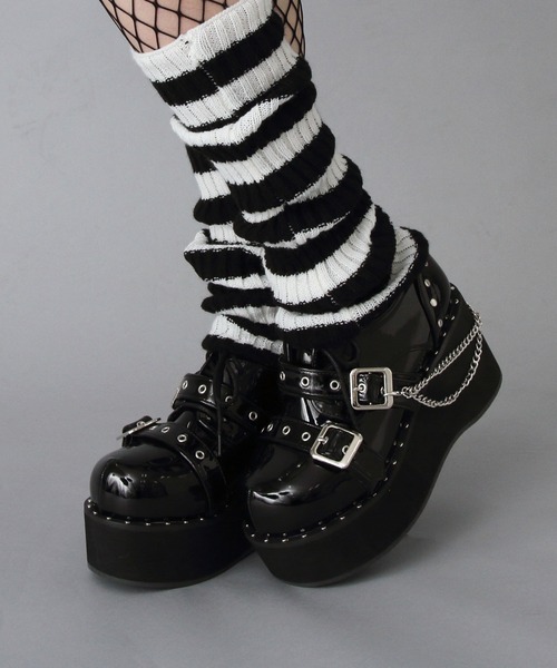 厚底スタッズチェーン地雷パンプス（パンプス）｜DearMyLove（ディア