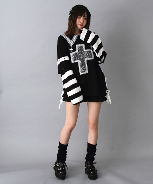 DearMyLove(ディアマイラブ)の「厚底スタッズチェーン地雷パンプス(パンプス・レディース・ブラック/ブラック系その他・25.5cm/25cm/24.5cm/24cm/23.5cm/23cm/22.5cm)」の20枚目の写真