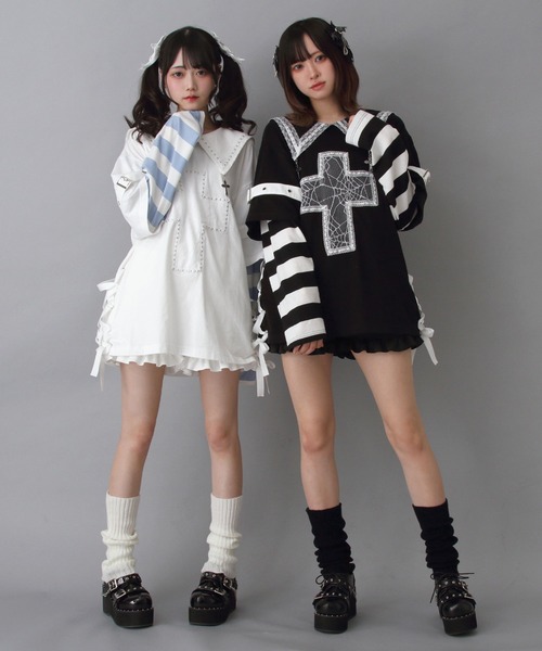 DearMyLove(ディアマイラブ)の「厚底スタッズチェーン地雷パンプス(パンプス・レディース・ブラック/ブラック系その他・25.5cm/25cm/24.5cm/24cm/23.5cm/23cm/22.5cm)」の18枚目の写真