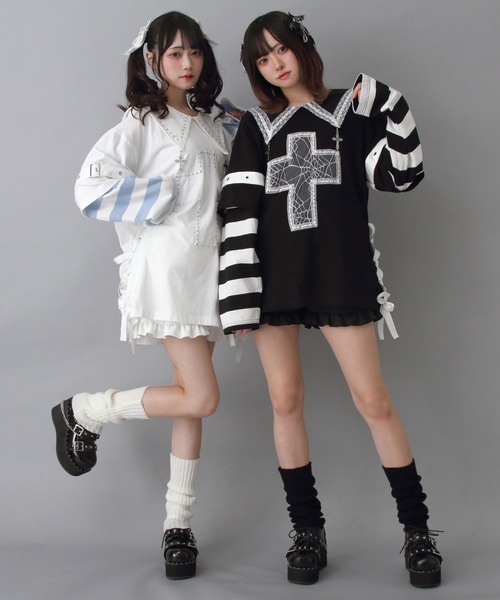 DearMyLove(ディアマイラブ)の「厚底スタッズチェーン地雷パンプス(パンプス・レディース・ブラック/ブラック系その他・25.5cm/25cm/24.5cm/24cm/23.5cm/23cm/22.5cm)」の17枚目の写真