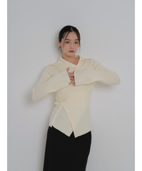 セール】2way ボタン タイトニット（ニット/セーター）｜Geeong