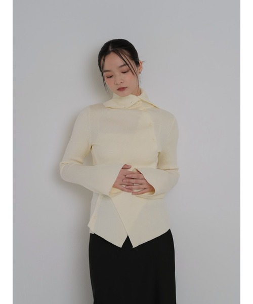 ヨン セール】2way ボタン タイトニット（ニット/セーター）｜Geeong