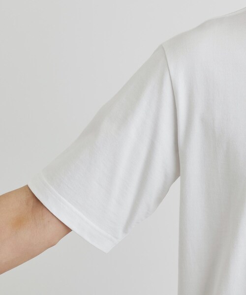 TAKEO KIKUCHI(タケオキクチ)の「【LIMITED/抗菌防臭】コットン テーラードTシャツ(Tシャツ/カットソー・メンズ・ホワイト/オフホワイト/ブラック/ネイビー・01/02/03/04/05)」の19枚目の写真