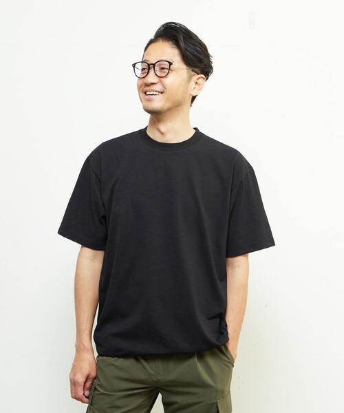 MEN'S MELROSE(メンズメルローズ)の「プライムフレックスドットメッシュハイファンクショナルTシャツ(Tシャツ/カットソー・メンズ・ブラック/チャコールグレー/ライトグレー・4/3)」の9枚目の写真