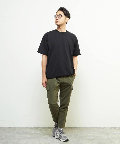 MEN'S MELROSE(メンズメルローズ)の「プライムフレックスドットメッシュハイファンクショナルTシャツ(Tシャツ/カットソー・メンズ・ブラック/チャコールグレー/ライトグレー・4/3)」の10枚目の写真
