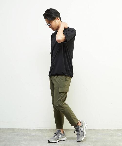 MEN'S MELROSE(メンズメルローズ)の「プライムフレックスドットメッシュハイファンクショナルTシャツ(Tシャツ/カットソー・メンズ・ブラック/チャコールグレー/ライトグレー・4/3)」の11枚目の写真