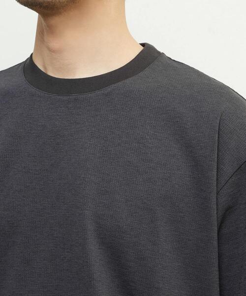 MEN'S MELROSE(メンズメルローズ)の「プライムフレックスドットメッシュハイファンクショナルTシャツ(Tシャツ/カットソー・メンズ・ブラック/チャコールグレー/ライトグレー・4/3)」の16枚目の写真