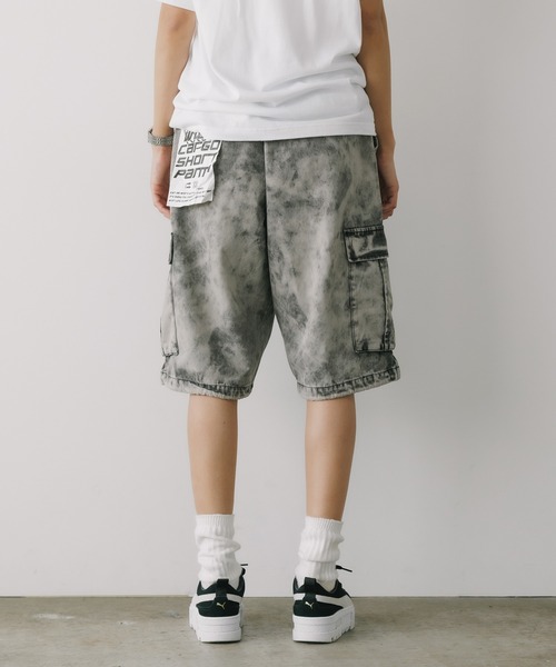 ROOPTOKYO（ループトウキョウ）の「ハードブリーチ デニムカーゴ ショーツ（デニムパンツ・メンズ・ブラック/ブルー・M/L）」の5枚目の写真