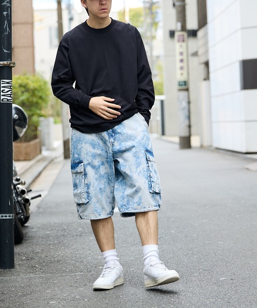 ROOPTOKYO（ループトウキョウ）の「ハードブリーチ デニムカーゴ ショーツ（デニムパンツ・メンズ・ブラック/ブルー・M/L）」の22枚目の写真