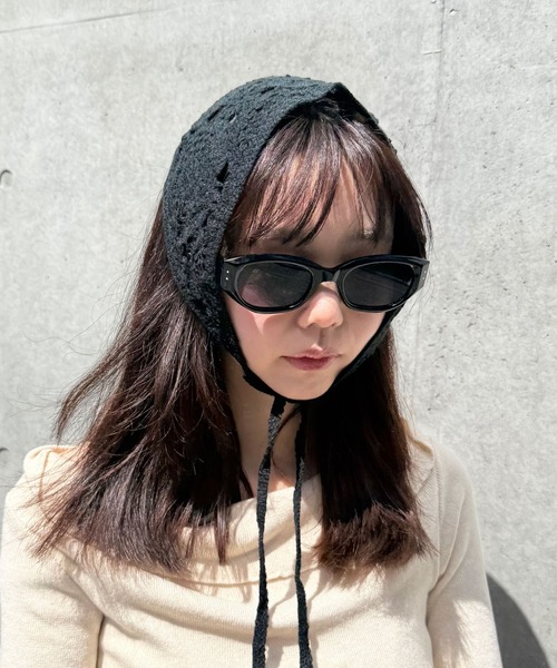 TONE SELECT GOODS(トーンセレクトグッズ)の「【Peony/ピオニー】/フォックス型 Y2K サングラス(サングラス・レディース・ベージュ/カーキ/ブラック・FREE)」の7枚目の写真