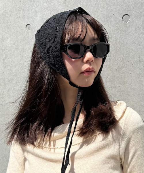 TONE SELECT GOODS(トーンセレクトグッズ)の「【Peony/ピオニー】/フォックス型 Y2K サングラス(サングラス・レディース・ベージュ/カーキ/ブラック・FREE)」の9枚目の写真