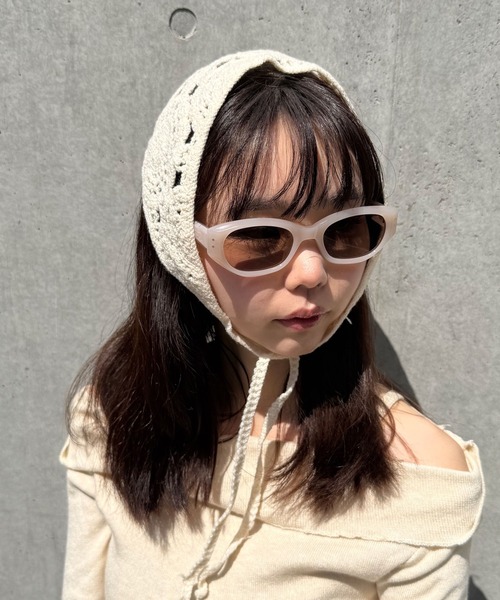 TONE SELECT GOODS(トーンセレクトグッズ)の「【Peony/ピオニー】/フォックス型 Y2K サングラス(サングラス・レディース・ベージュ/カーキ/ブラック・FREE)」の12枚目の写真